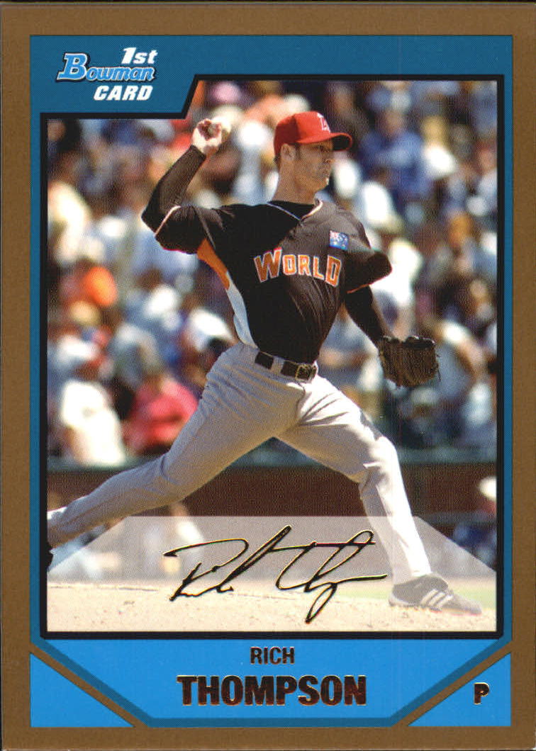 2007 Bowman Draft Baseball Part 2 Main Set (Paper) Parallel Cards - Picture 140 of 273