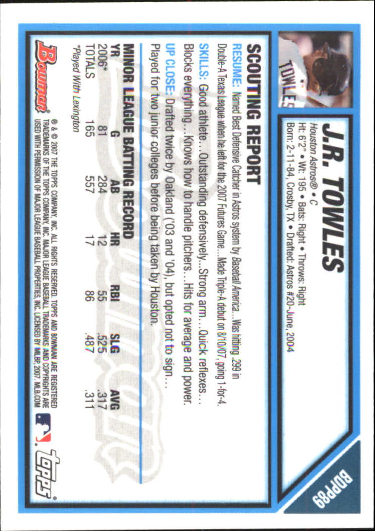 2007 Bowman Draft Baseball Part 2 Main Set (Paper) Parallel Cards - Picture 163 of 273