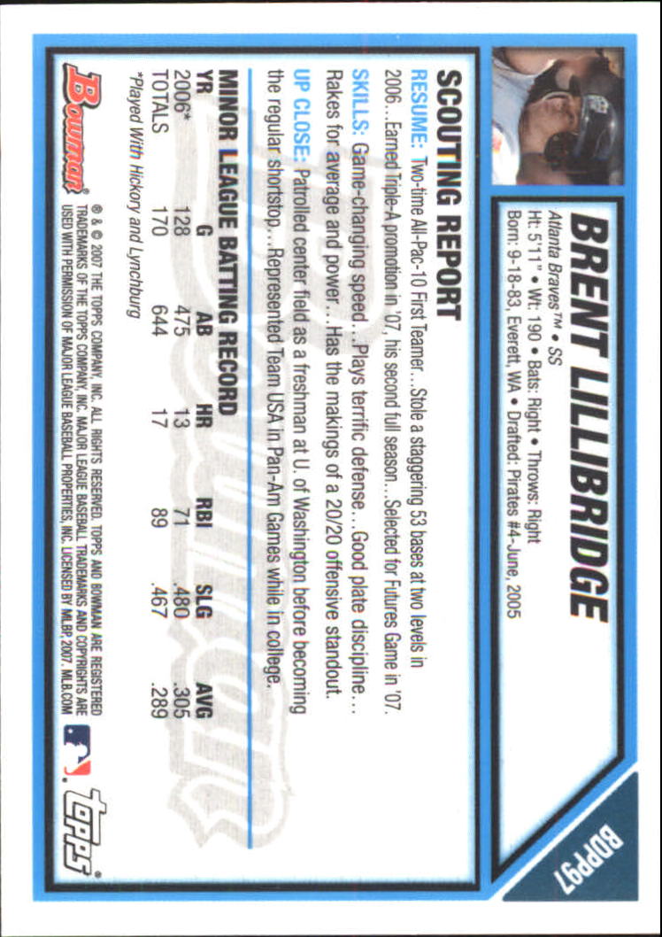 2007 Bowman Draft Baseball Part 2 Main Set (Paper) Parallel Cards - Picture 177 of 273