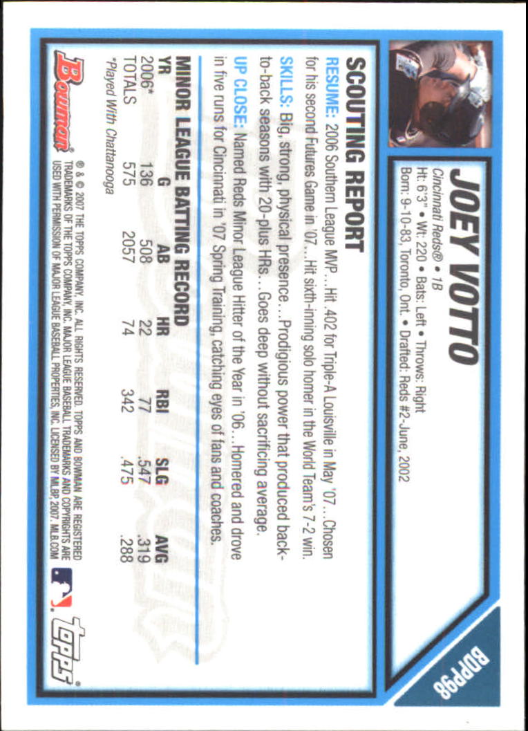 2007 Bowman Draft Baseball Part 2 Main Set (Paper) Parallel Cards - Picture 179 of 273