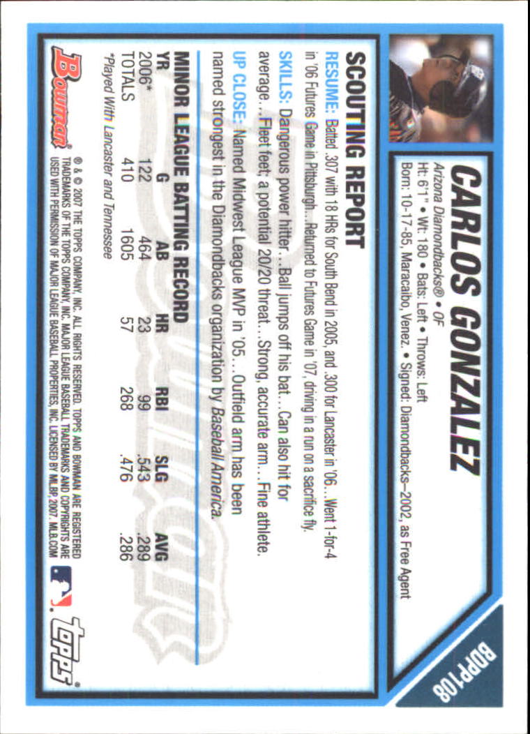 2007 Bowman Draft Baseball Part 2 Main Set (Paper) Parallel Cards - Picture 196 of 273