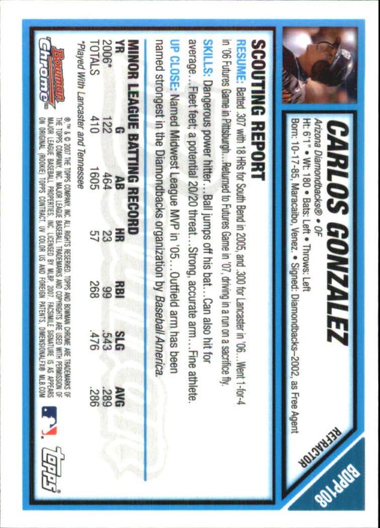 2007 Bowman Chrome Draft Baseball - Picture 350 of 360