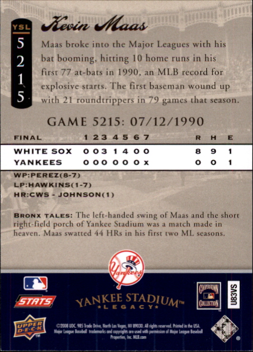 2008 Upper Deck Yankee Stadium Legacy Collection Baseball Card Pick 5107-6741 - Picture 18 of 382