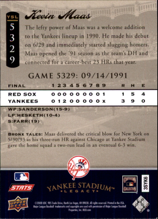 2008 Upper Deck Yankee Stadium Legacy Collection Baseball Card Pick 5107-6741 - Picture 78 of 382