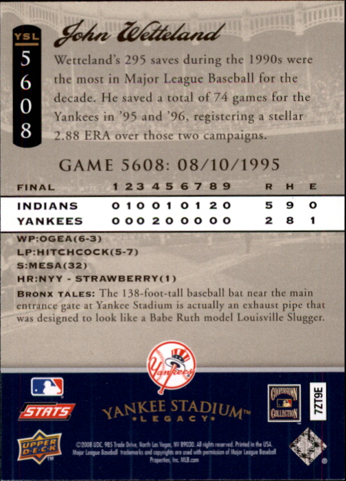 2008 Upper Deck Yankee Stadium Legacy Collection Baseball Card Pick 5107-6741 - Picture 166 of 382