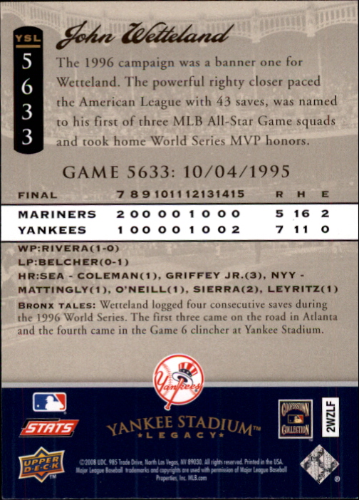 2008 Upper Deck Yankee Stadium Legacy Collection Baseball Card Pick 5107-6741 - Picture 176 of 382