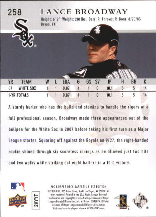  2008 Upper Deck Baseball Card #457 Joe Crede