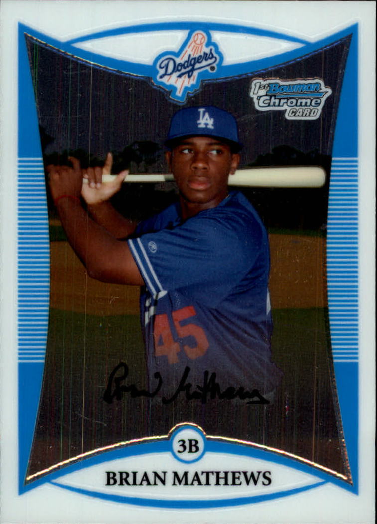 2008 Bowman Chrome Baseball "Prospects" Insert and Autograph Cards - Picture 90 of 339