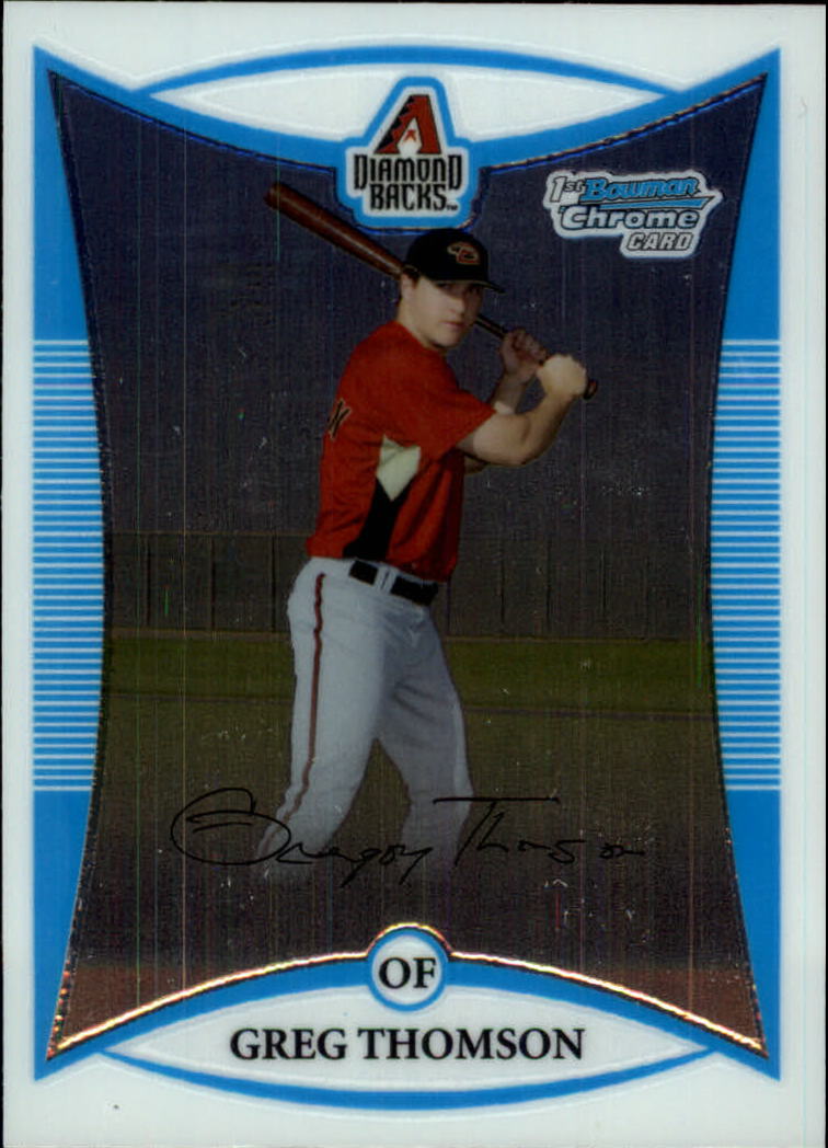 2008 Bowman Chrome Baseball "Prospects" Insert and Autograph Cards - Picture 92 of 339