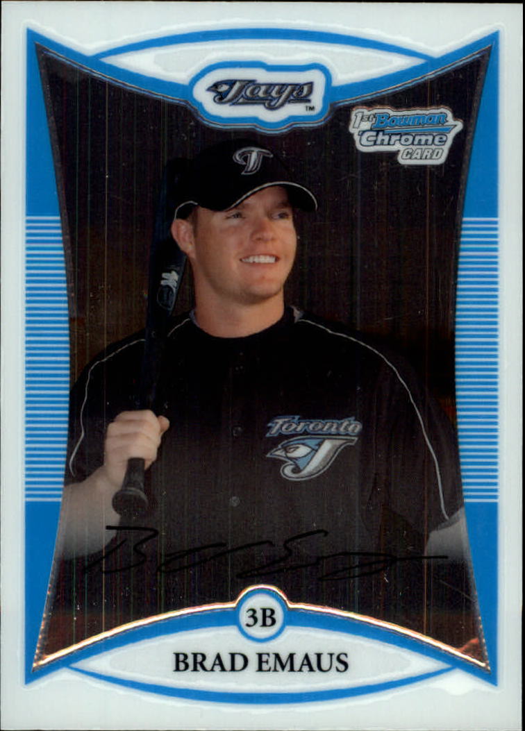 2008 Bowman Chrome Baseball "Prospects" Insert and Autograph Cards - Picture 288 of 339