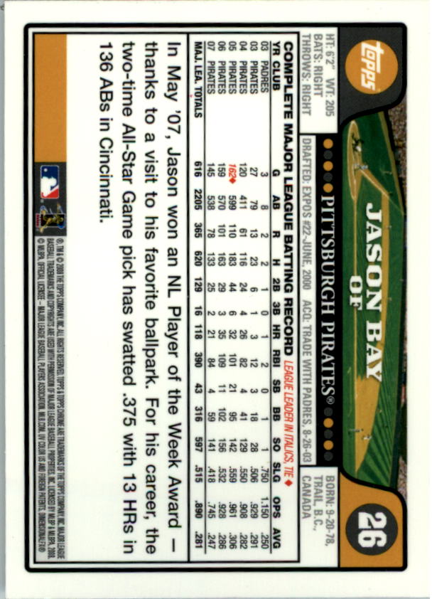 2008 Topps Chrom Baseballkarte #1-239 - wählen Sie Ihre Karte - Bild 42 von 325