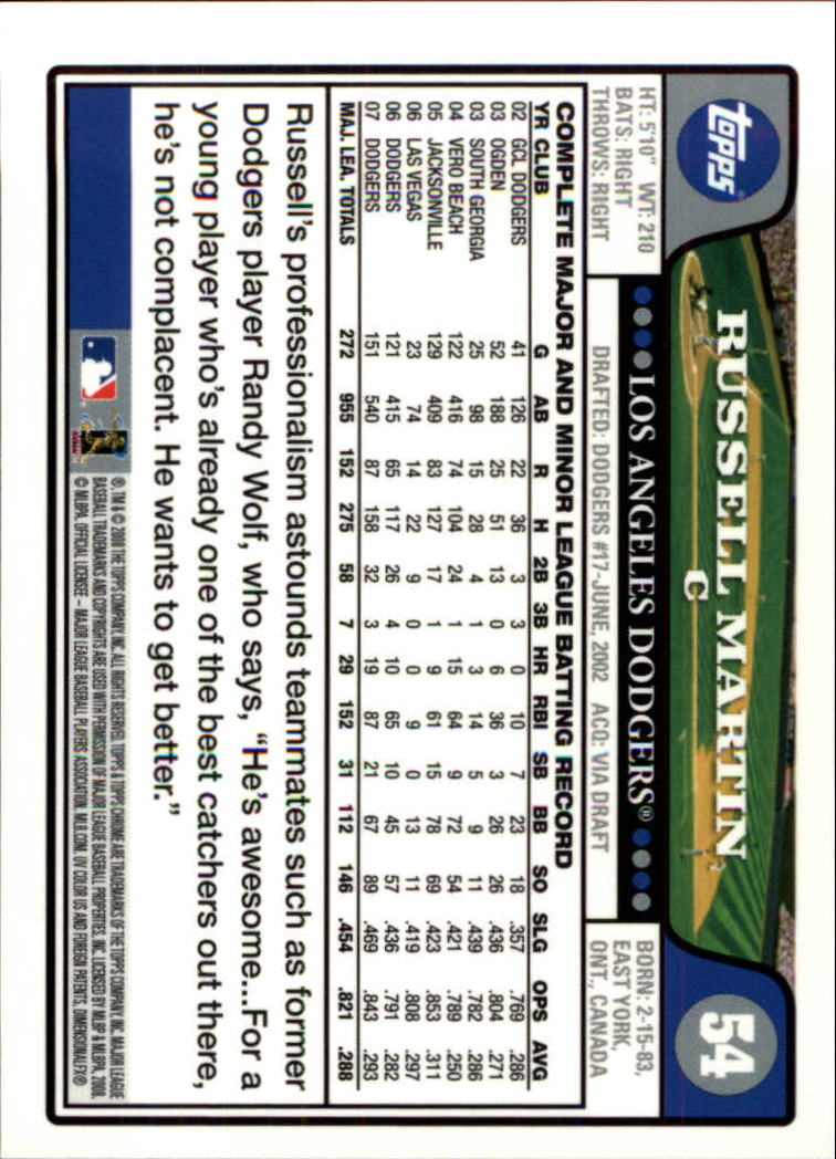 2008 Topps Chrom Baseballkarte #1-239 - wählen Sie Ihre Karte - Bild 82 von 325