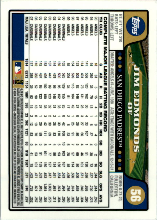 2008 Topps Chrom Baseballkarte #1-239 - wählen Sie Ihre Karte - Bild 86 von 325