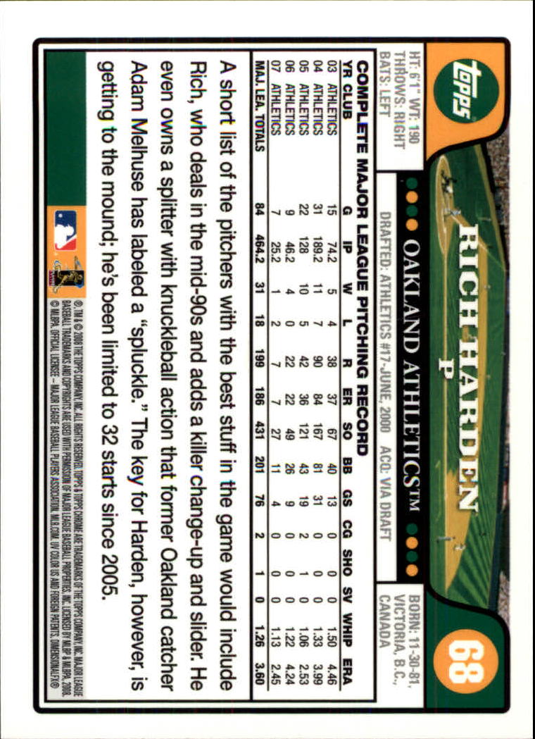 2008 Topps Chrom Baseballkarte #1-239 - wählen Sie Ihre Karte - Bild 104 von 325