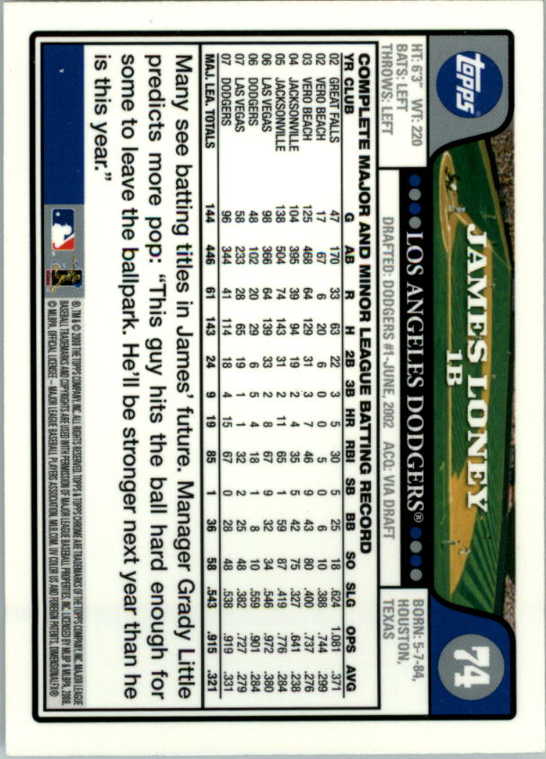 2008 Topps Chrom Baseballkarte #1-239 - wählen Sie Ihre Karte - Bild 110 von 325