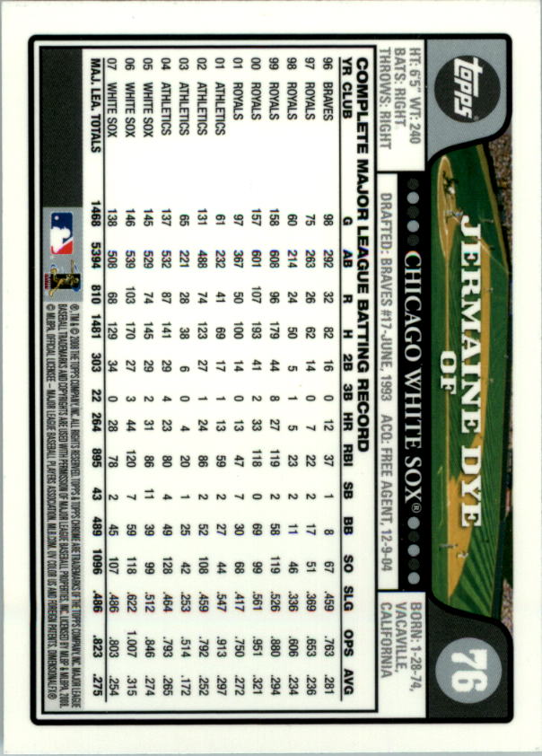 2008 Topps Chrom Baseballkarte #1-239 - wählen Sie Ihre Karte - Bild 114 von 325