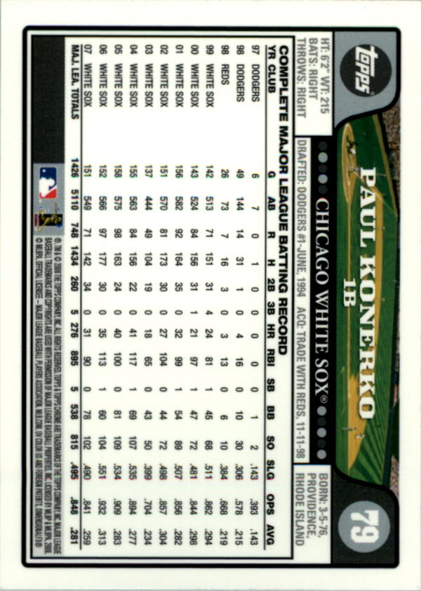 2008 Topps Chrom Baseballkarte #1-239 - wählen Sie Ihre Karte - Bild 120 von 325