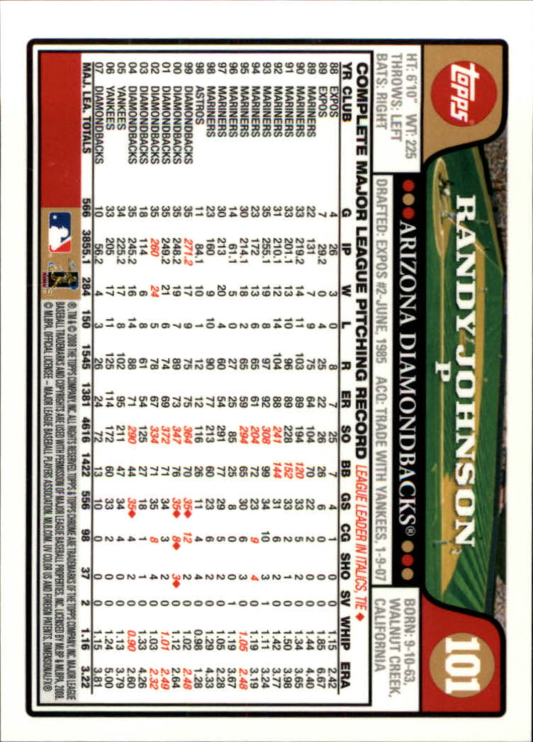 2008 Topps Chrom Baseballkarte #1-239 - wählen Sie Ihre Karte - Bild 154 von 325