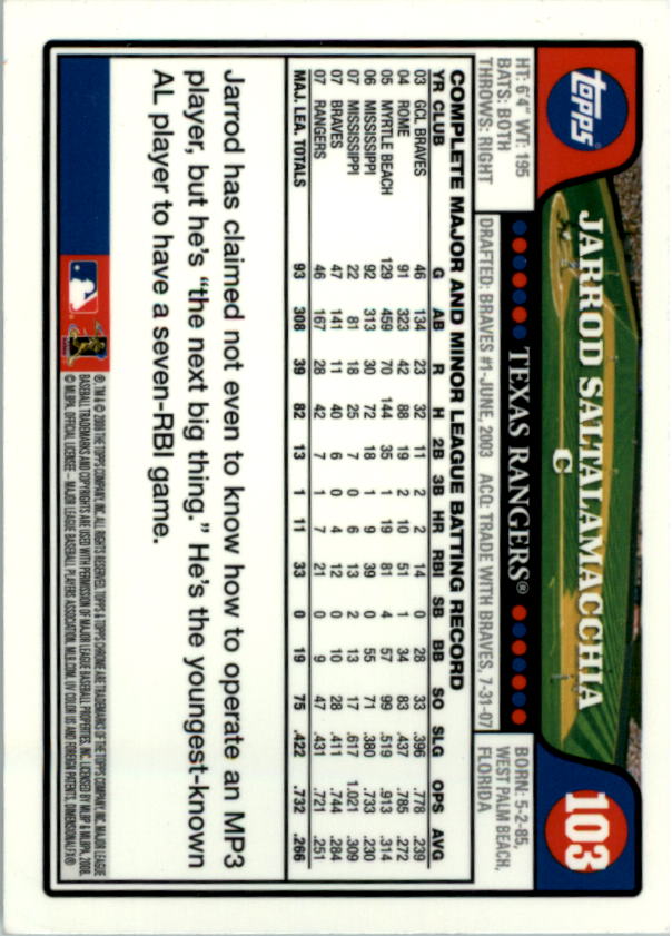 2008 Topps Chrom Baseballkarte #1-239 - wählen Sie Ihre Karte - Bild 158 von 325