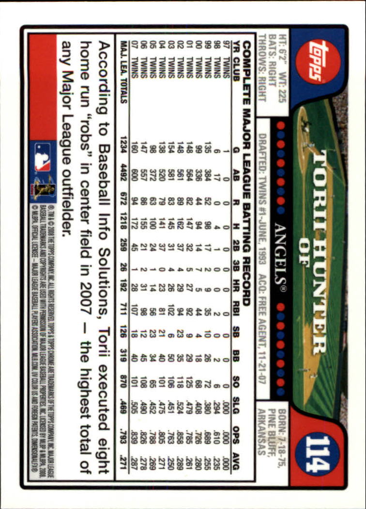 2008 Topps Chrom Baseballkarte #1-239 - wählen Sie Ihre Karte - Bild 174 von 325