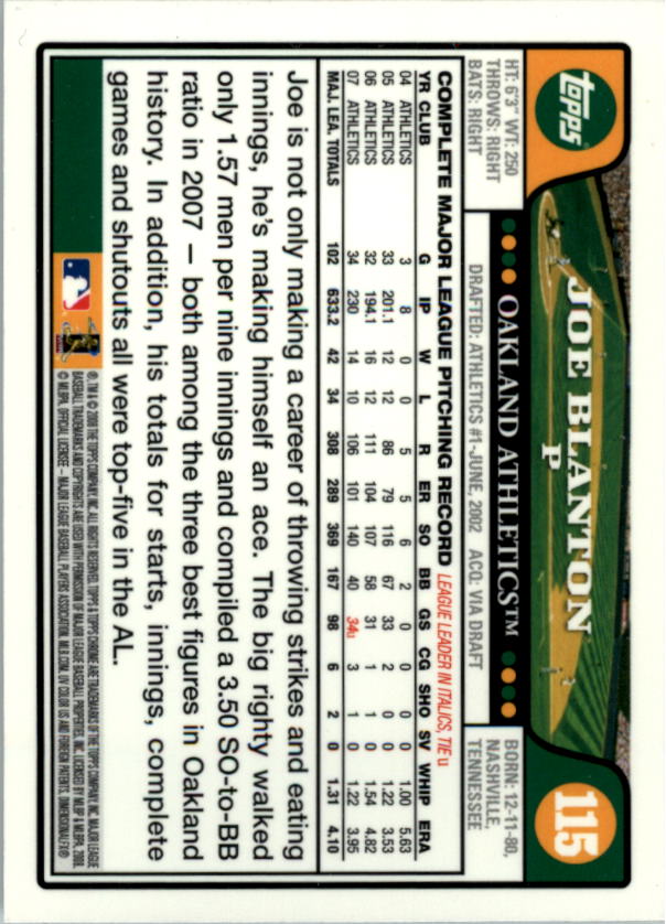 2008 Topps Chrom Baseballkarte #1-239 - wählen Sie Ihre Karte - Bild 176 von 325