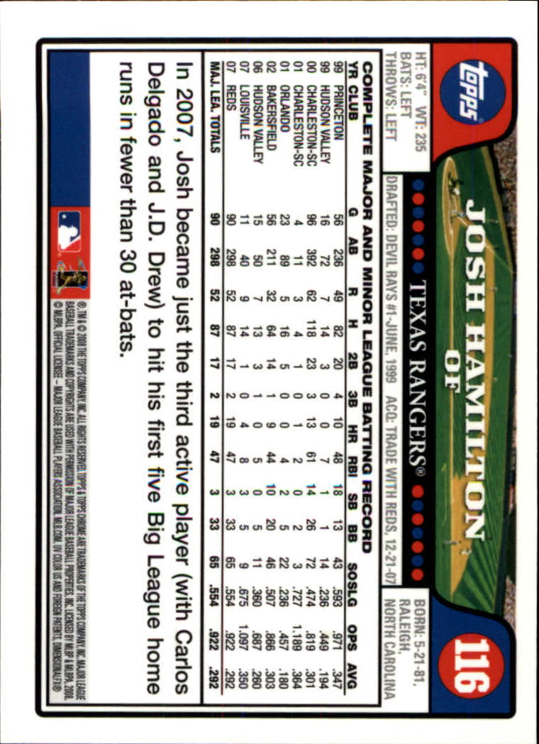 2008 Topps Chrom Baseballkarte #1-239 - wählen Sie Ihre Karte - Bild 178 von 325
