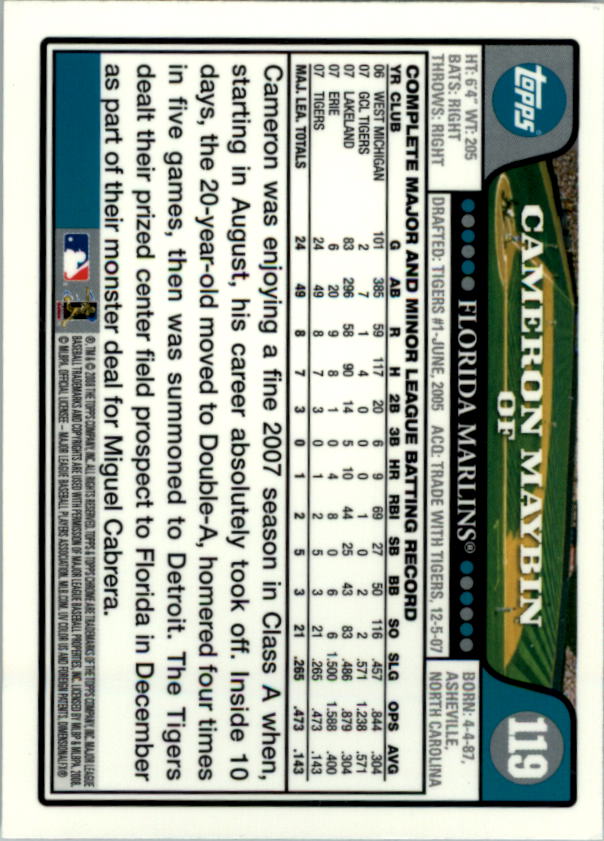 2008 Topps Chrom Baseballkarte #1-239 - wählen Sie Ihre Karte - Bild 184 von 325