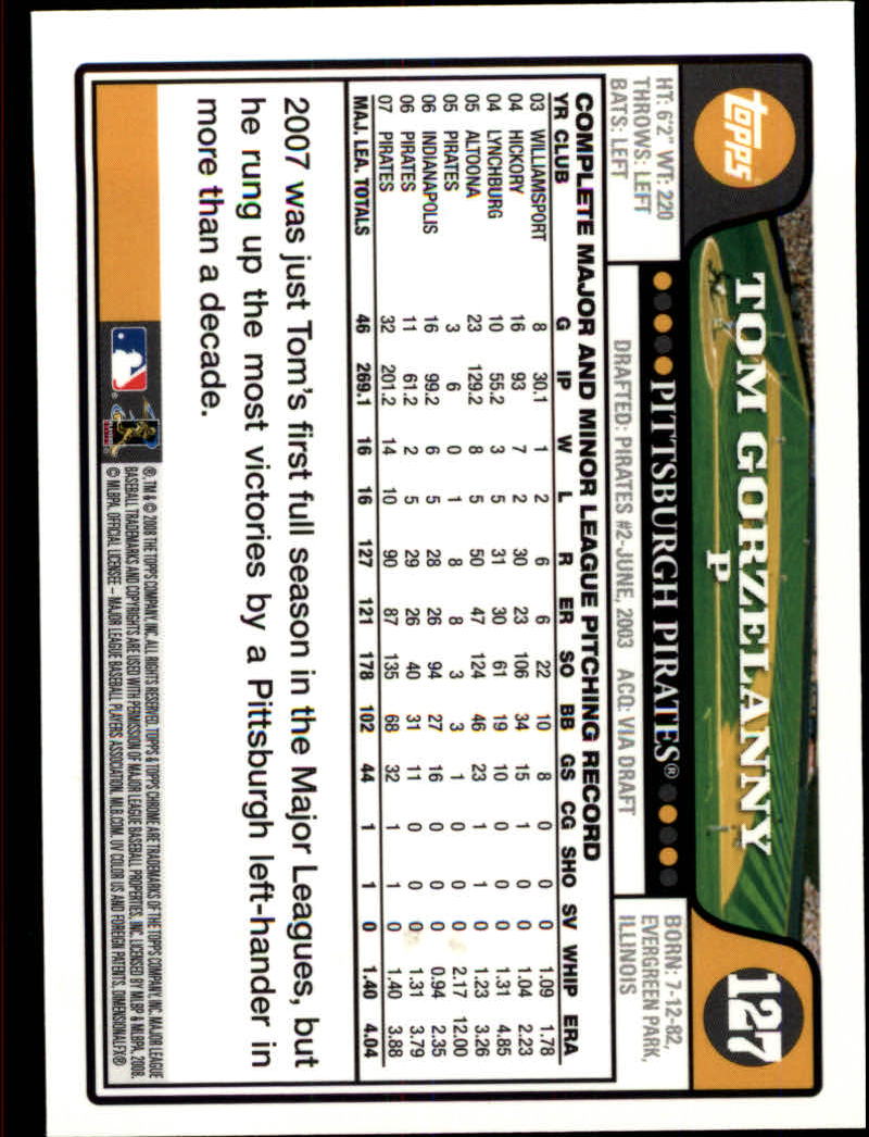 2008 Topps Chrom Baseballkarte #1-239 - wählen Sie Ihre Karte - Bild 194 von 325