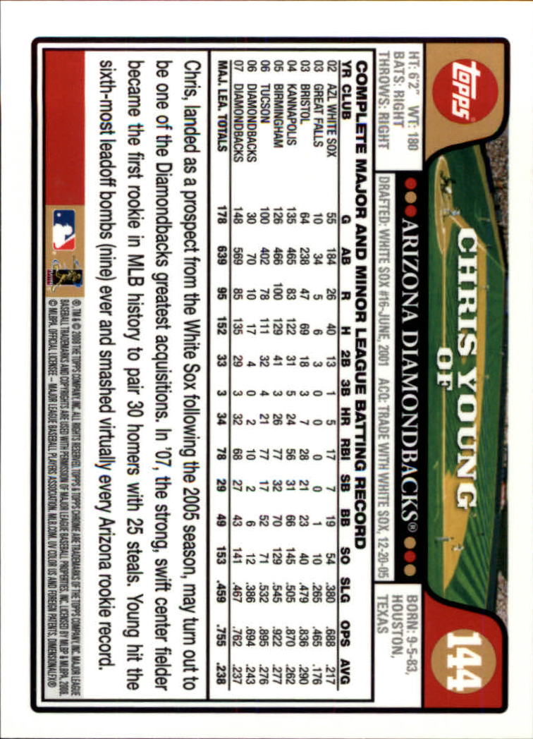 2008 Topps Chrom Baseballkarte #1-239 - wählen Sie Ihre Karte - Bild 214 von 325