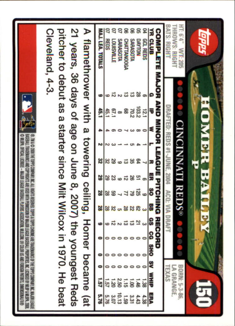 2008 Topps Chrom Baseballkarte #1-239 - wählen Sie Ihre Karte - Bild 222 von 325