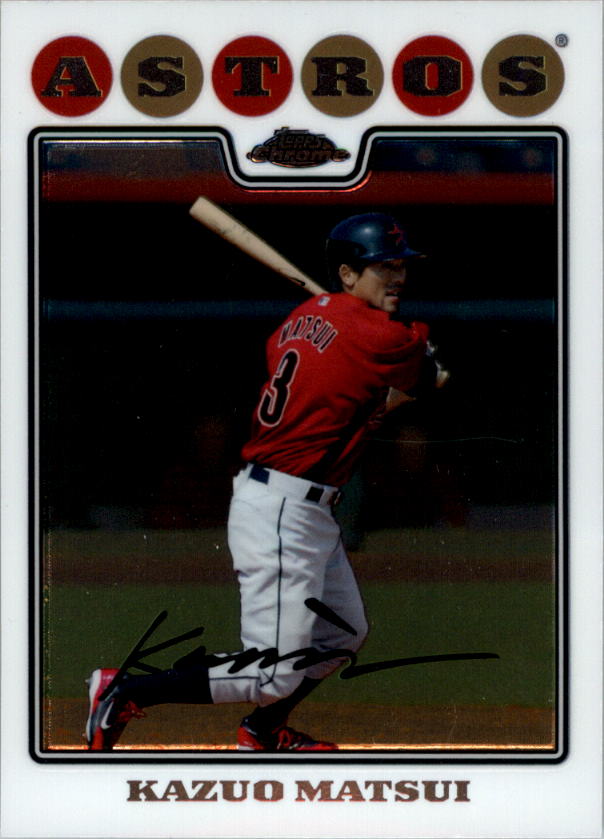 2008 Topps Chrom Baseballkarte #1-239 - wählen Sie Ihre Karte - Bild 225 von 325