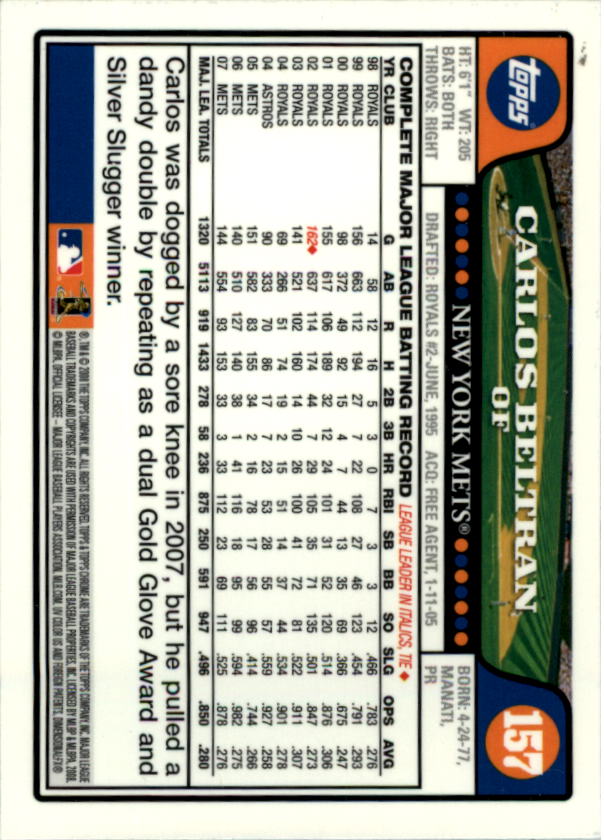 2008 Topps Chrom Baseballkarte #1-239 - wählen Sie Ihre Karte - Bild 232 von 325