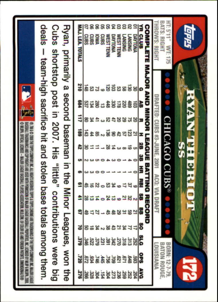 2008 Topps Chrom Baseballkarte #1-239 - wählen Sie Ihre Karte - Bild 246 von 325