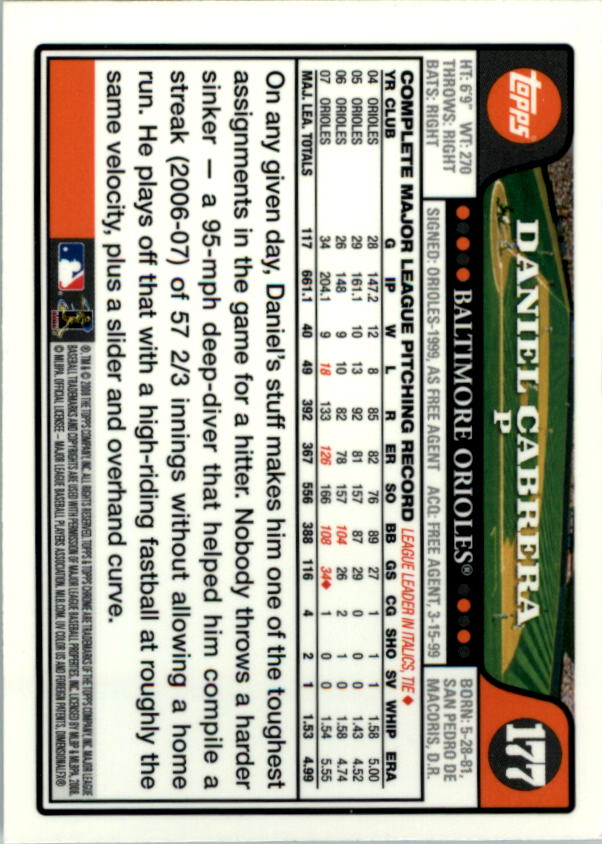 2008 Topps Chrom Baseballkarte #1-239 - wählen Sie Ihre Karte - Bild 254 von 325