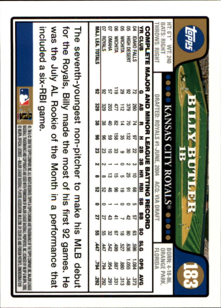 2008 Topps Chrom Baseballkarte #1-239 - wählen Sie Ihre Karte - Bild 264 von 325
