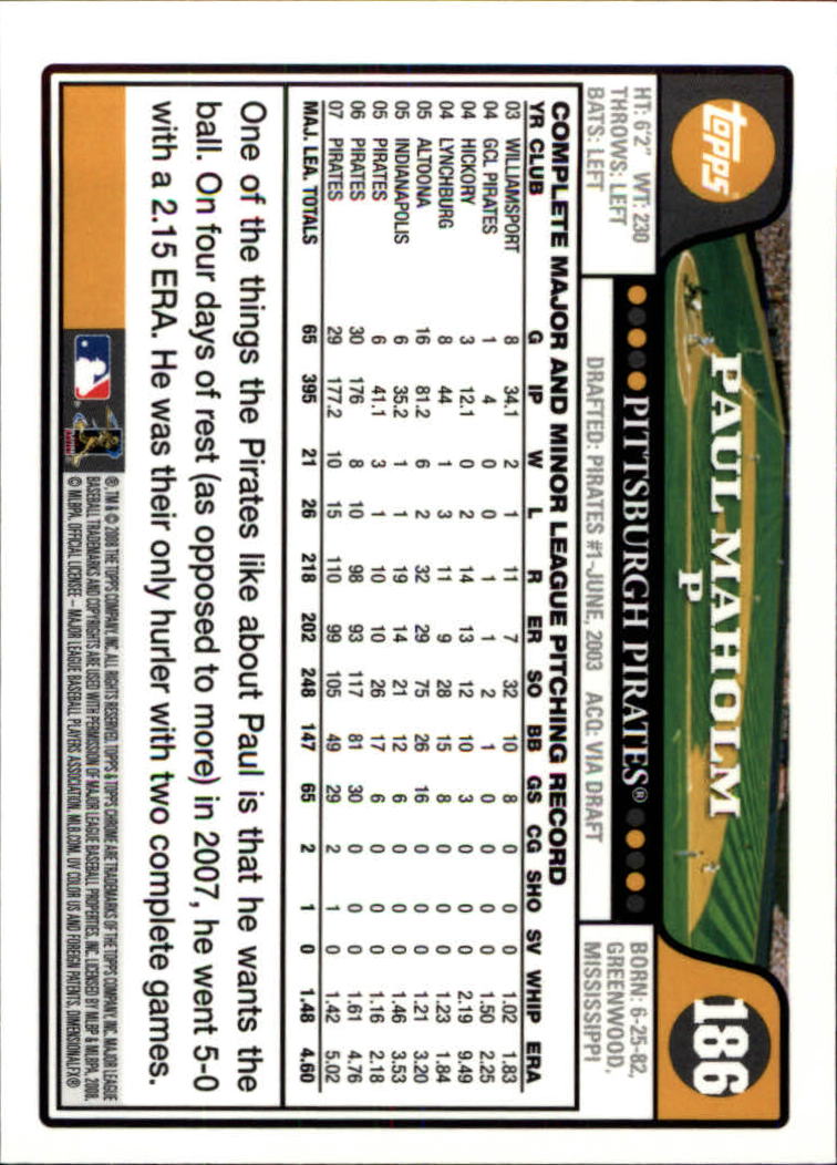 2008 Topps Chrom Baseballkarte #1-239 - wählen Sie Ihre Karte - Bild 268 von 325
