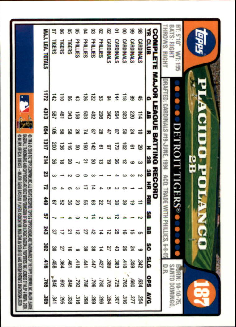 2008 Topps Chrom Baseballkarte #1-239 - wählen Sie Ihre Karte - Bild 270 von 325