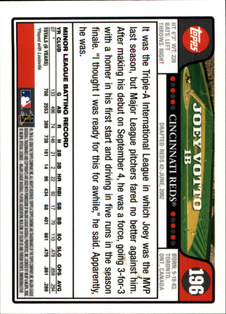 2008 Topps Chrom Baseballkarte #1-239 - wählen Sie Ihre Karte - Bild 282 von 325