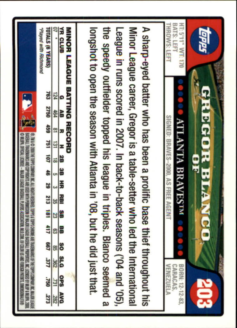 2008 Topps Chrom Baseballkarte #1-239 - wählen Sie Ihre Karte - Bild 296 von 325