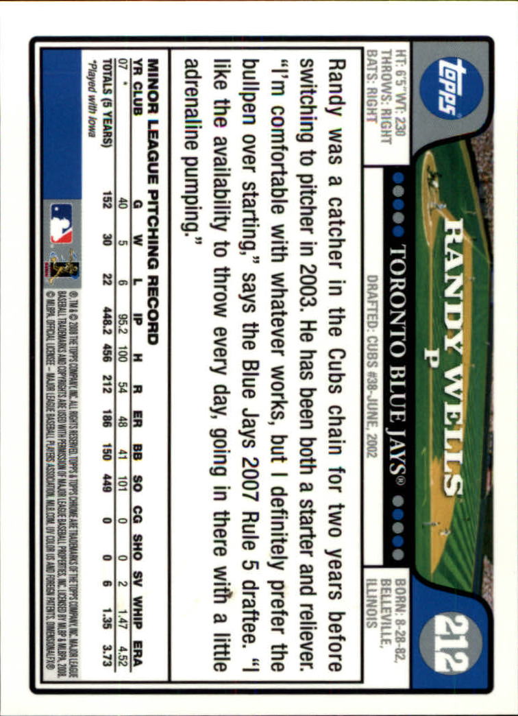 2008 Topps Chrom Baseballkarte #1-239 - wählen Sie Ihre Karte - Bild 312 von 325
