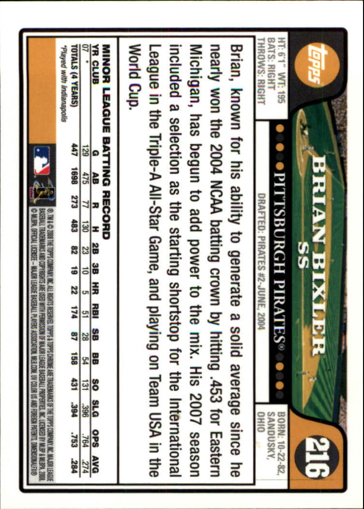 2008 Topps Chrom Baseballkarte #1-239 - wählen Sie Ihre Karte - Bild 318 von 325