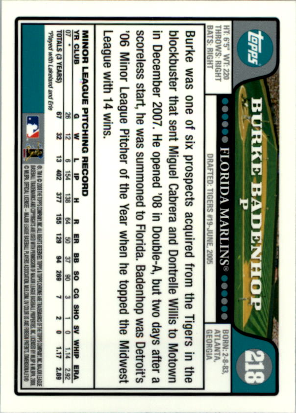 2008 Topps Chrom Baseballkarte #1-239 - wählen Sie Ihre Karte - Bild 322 von 325