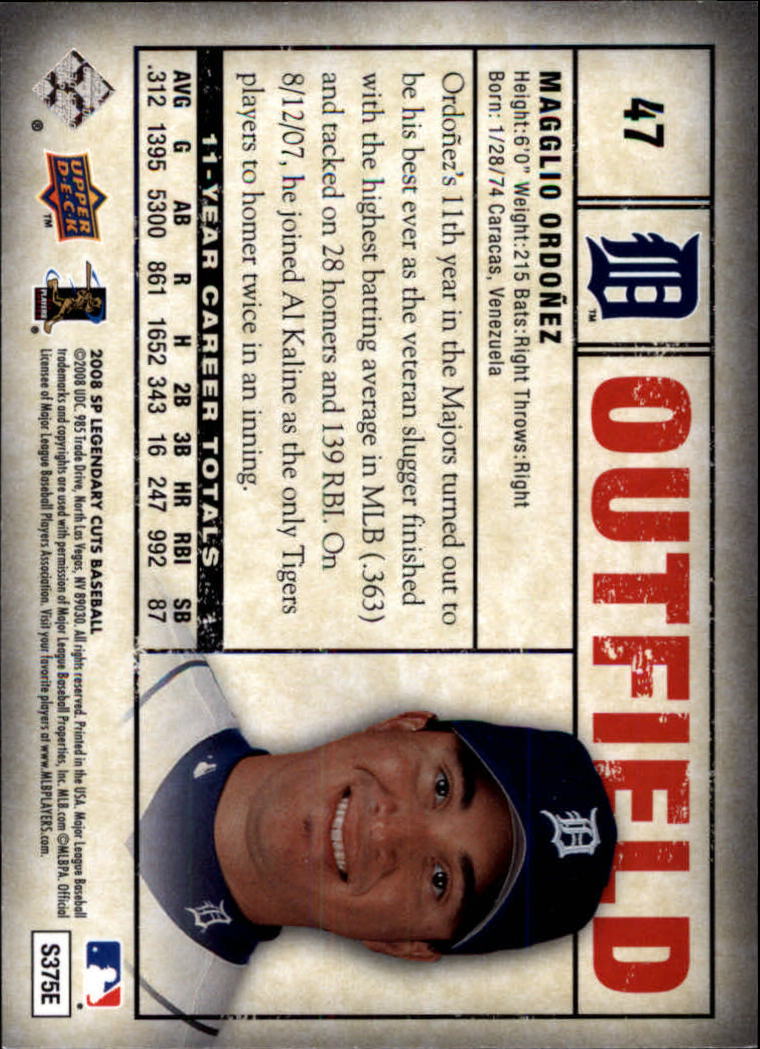 2008 SP Legendary Cuts # 81 Curtis Granderson (Tigers) MLB Baseball Trading  Card at 's Sports Collectibles Store