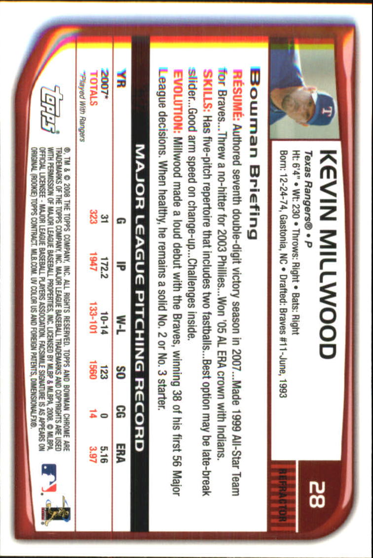 2008 Bowman Chrome Refractors Baseball Card Pick - Picture 55 of 423