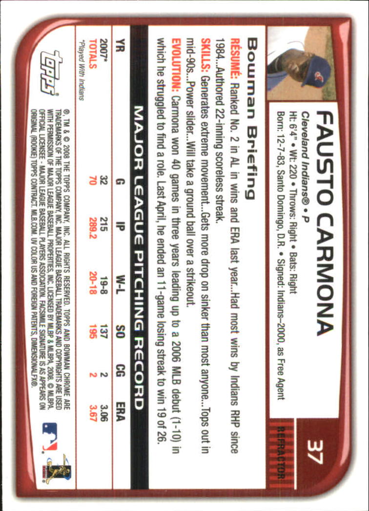 2008 Bowman Chrome Refractors Baseball Card Pick - Picture 73 of 423