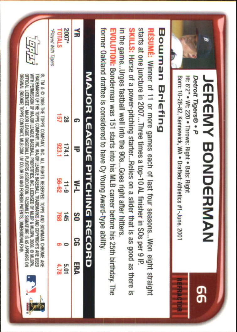 2008 Bowman Chrome Refractors Baseball Card Pick - Picture 129 of 423