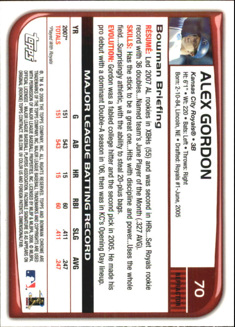 2008 Bowman Chrome Refractors Baseball Card Pick - Picture 137 of 423