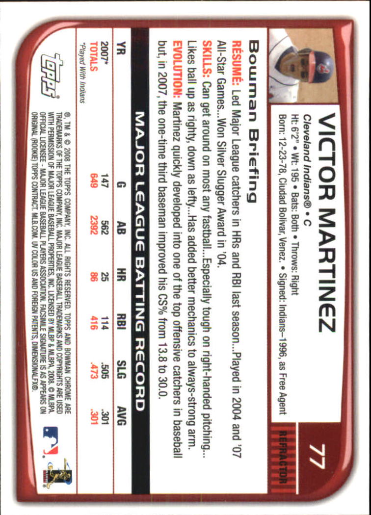 2008 Bowman Chrome Refractors Baseball Card Pick - Picture 151 of 423
