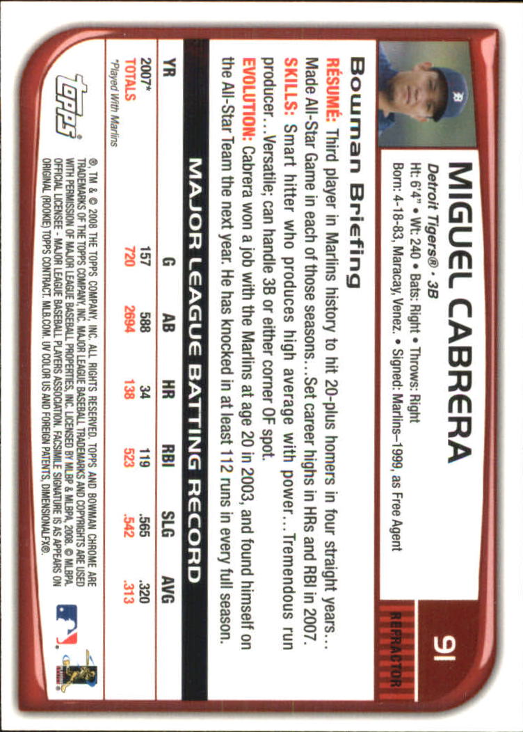 2008 Bowman Chrome Refractors Baseball Card Pick - Picture 177 of 423