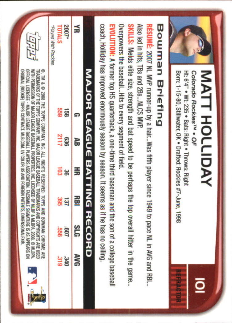 2008 Bowman Chrome Refractors Baseball Card Pick - Picture 197 of 423